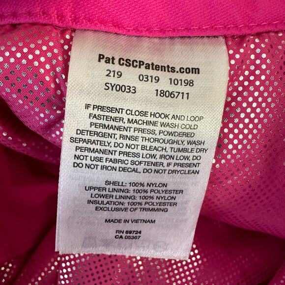 Columbia Kids Girls size Large 14 16 Bugaboo II Insulated Ski Pants Pink Nylon - Picture 11 of 11